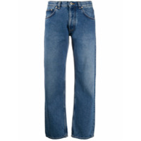 LOEWE Calça jeans com bordado floral - Azul