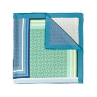 LOEWE Echarpe com estampa patchwork - Azul