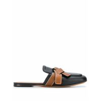 LOEWE Mule Gate com bico quadrado - Preto