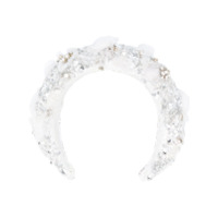 Loulou Headband com aplicações - Branco