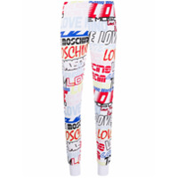 Love Moschino Legging com logo - Branco