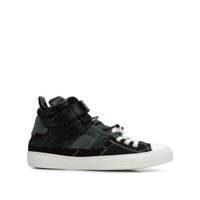 Maison Margiela Tênis com contraste - Preto