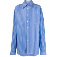 Marni Camisa oversized com listras - Azul