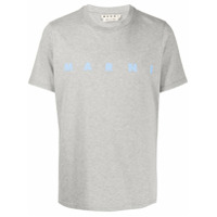 Marni Camiseta com estampa de logo - Cinza