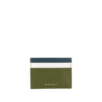 Marni Porta-cartões color block - Verde