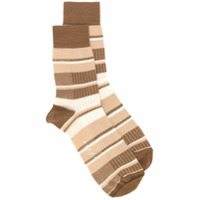 Marni striped socks - Marrom