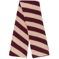 Marni striped wool-knit scarf - Neutro