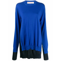 Marni Suéter com sobreposição - Azul
