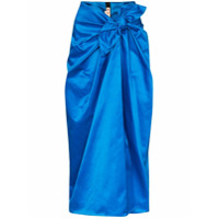 Marni Vestido midi com detalhe de nó - Azul