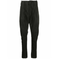 Masnada Calça reta com ajuste no cós - Preto