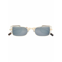 Matsuda square tinted sunglasses - Metálico