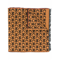 MCM Echarpe com estampa de logo - Marrom