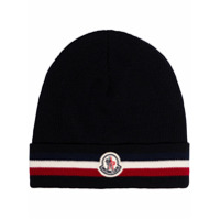 Moncler Berretto knitted beanie - Azul