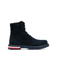 Moncler Bota com cadarço e logo - Azul