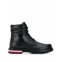 Moncler Bota com cadarço e logo - Preto