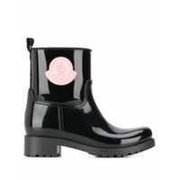 Moncler Bota com logo - Preto