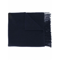 Moncler fringed wool scarf - Azul