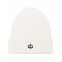 Moncler Gorro de lã virgem branco