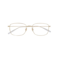 Montblanc rectangle frame glasses - Dourado
