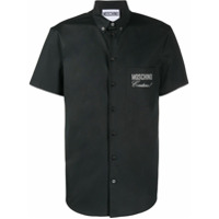 Moschino Camisa com logo no busto - Preto