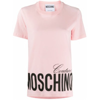 Moschino Camiseta com logo - Rosa