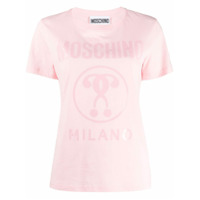 Moschino Camiseta com logo - Rosa