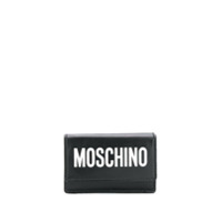 Moschino Carteira com estampa de logo - Preto