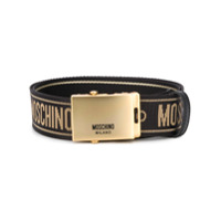 Moschino Cinto com estampa de logo - Preto