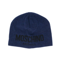 Moschino Gorro com logo - Azul