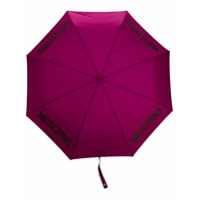 Moschino Guarda-chuva com logo - Roxo