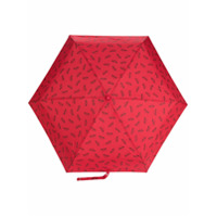 Moschino Guarda-chuva com logo - Vermelho