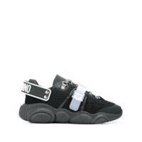 Moschino logo strap sneakers - Preto
