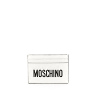 Moschino Porta-cartões com logo - Branco