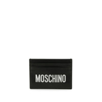 Moschino Porta-cartões com logo - Preto