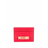 Moschino Porta-cartões com logo - Vermelho