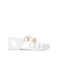 Moschino Sandália com logo - Branco