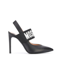 Moschino Sapato com logo - Preto