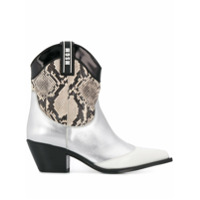 MSGM Bota western - Prateado