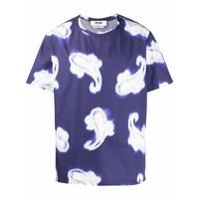MSGM Camiseta com estampa paisley - Azul