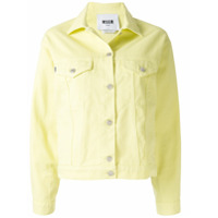 MSGM Jaqueta jeans - Amarelo