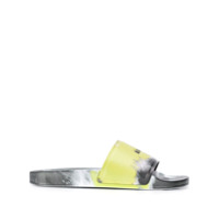 MSGM Slide com estampa tie-dye - Amarelo