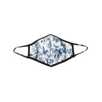 Mulberry floral print mask - Azul