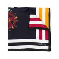 Mulberry panelled logo scarf - Azul
