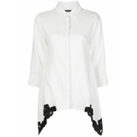 Natori Camisa com detalhe de renda - Branco