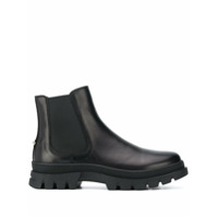 Neil Barrett Bota slip-on de couro - Preto