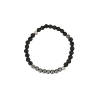 Nialaya Jewelry Pulseira com contas - Preto