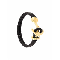 Nialaya Jewelry Pulseira de couro - Preto