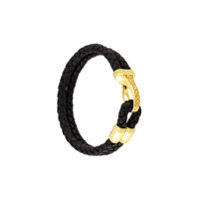 Nialaya Jewelry Pulseira de couro - Preto