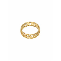 Nialaya Jewelry round chain ring - Dourado