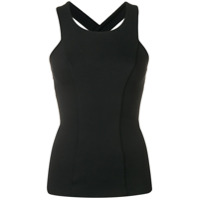 No Ka' Oi side stripe tank top - Preto